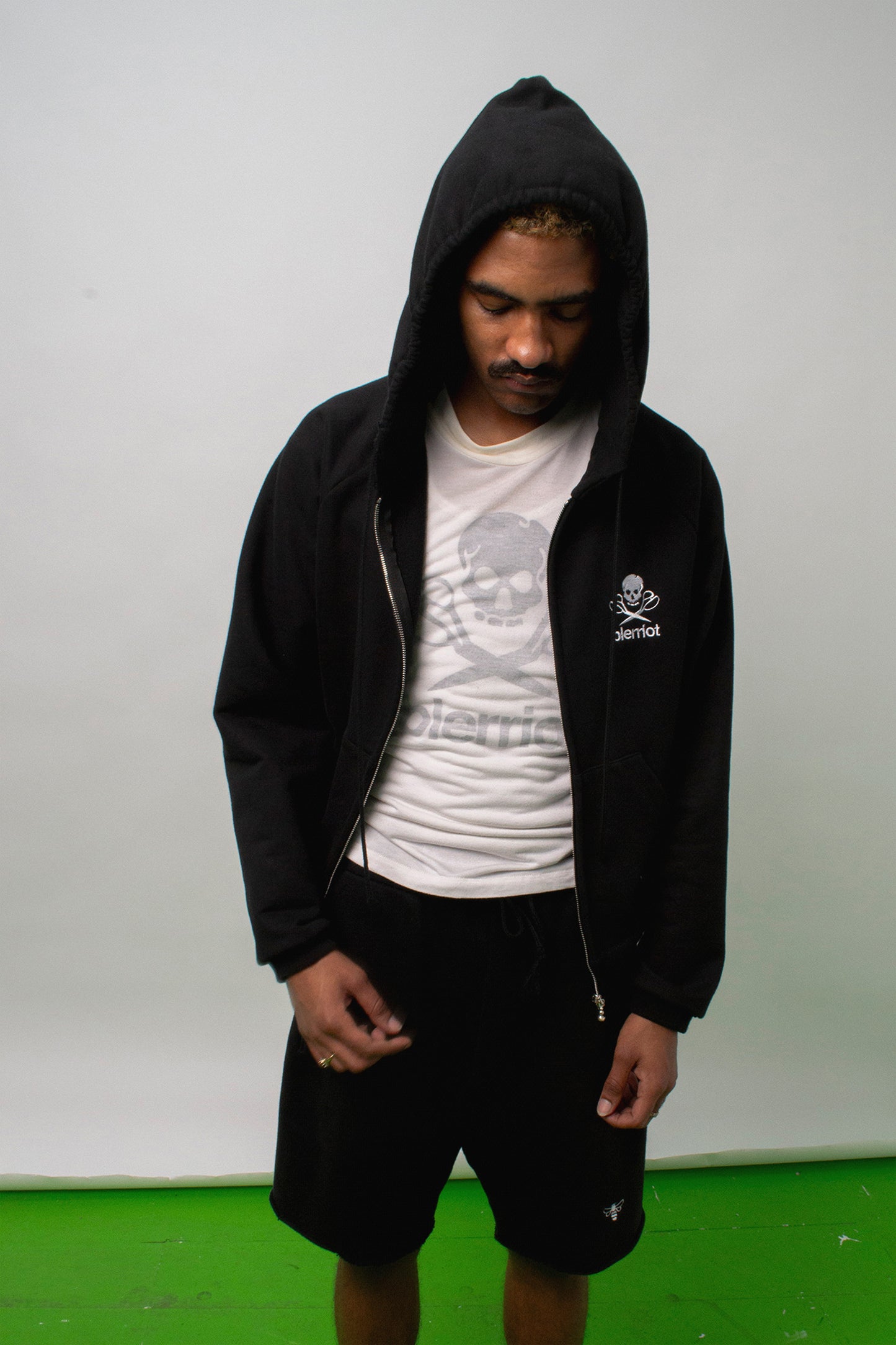 ZIP-UP HOODIE in cotton