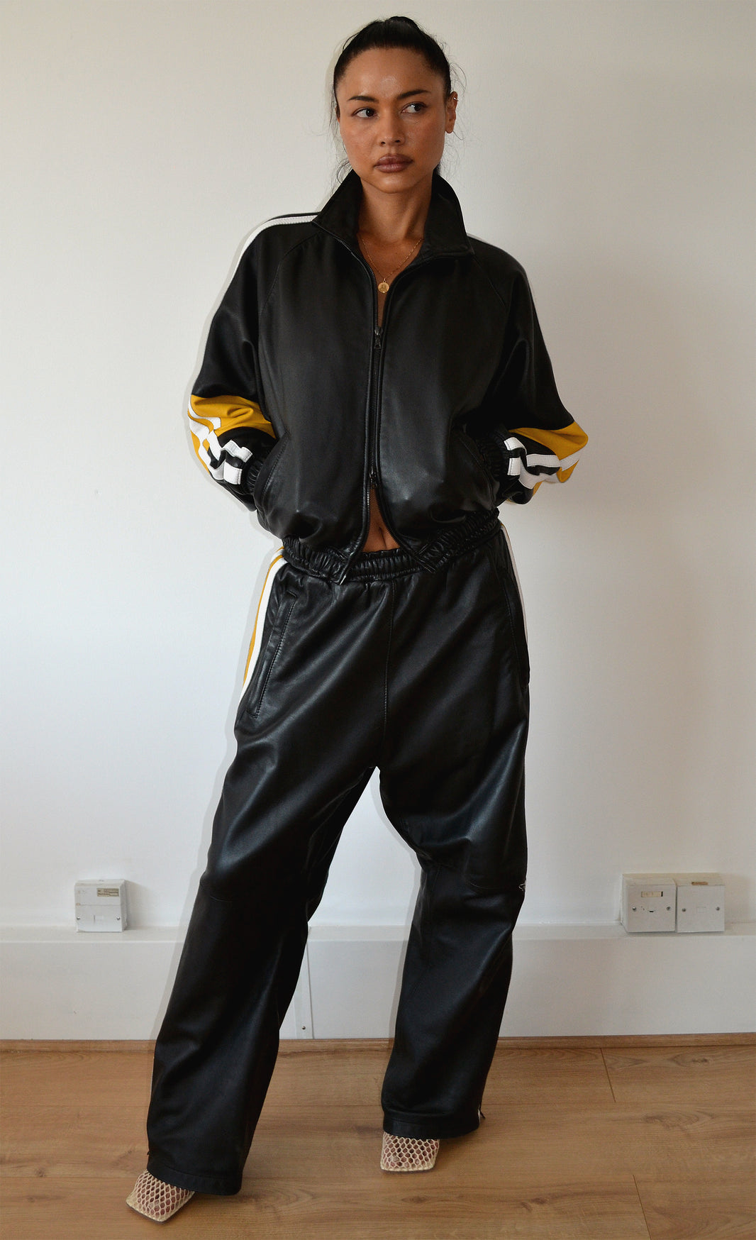 TERRACE TRACKPANT in leather