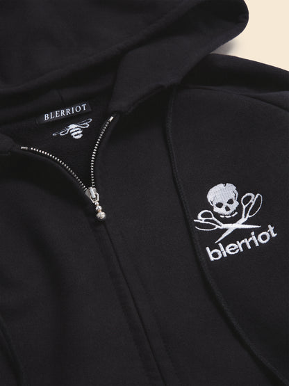 ZIP-UP HOODIE in cotton