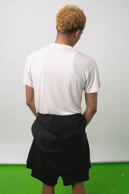 T-SHIRT in modal, silk blend