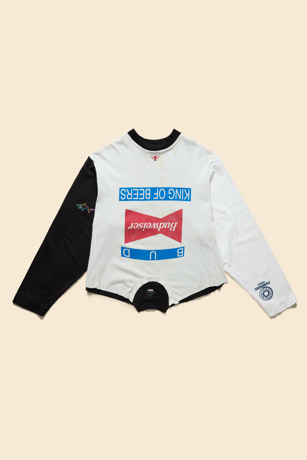 "KING OF BEERS" UPCYCLED T-SHIRT in cotton