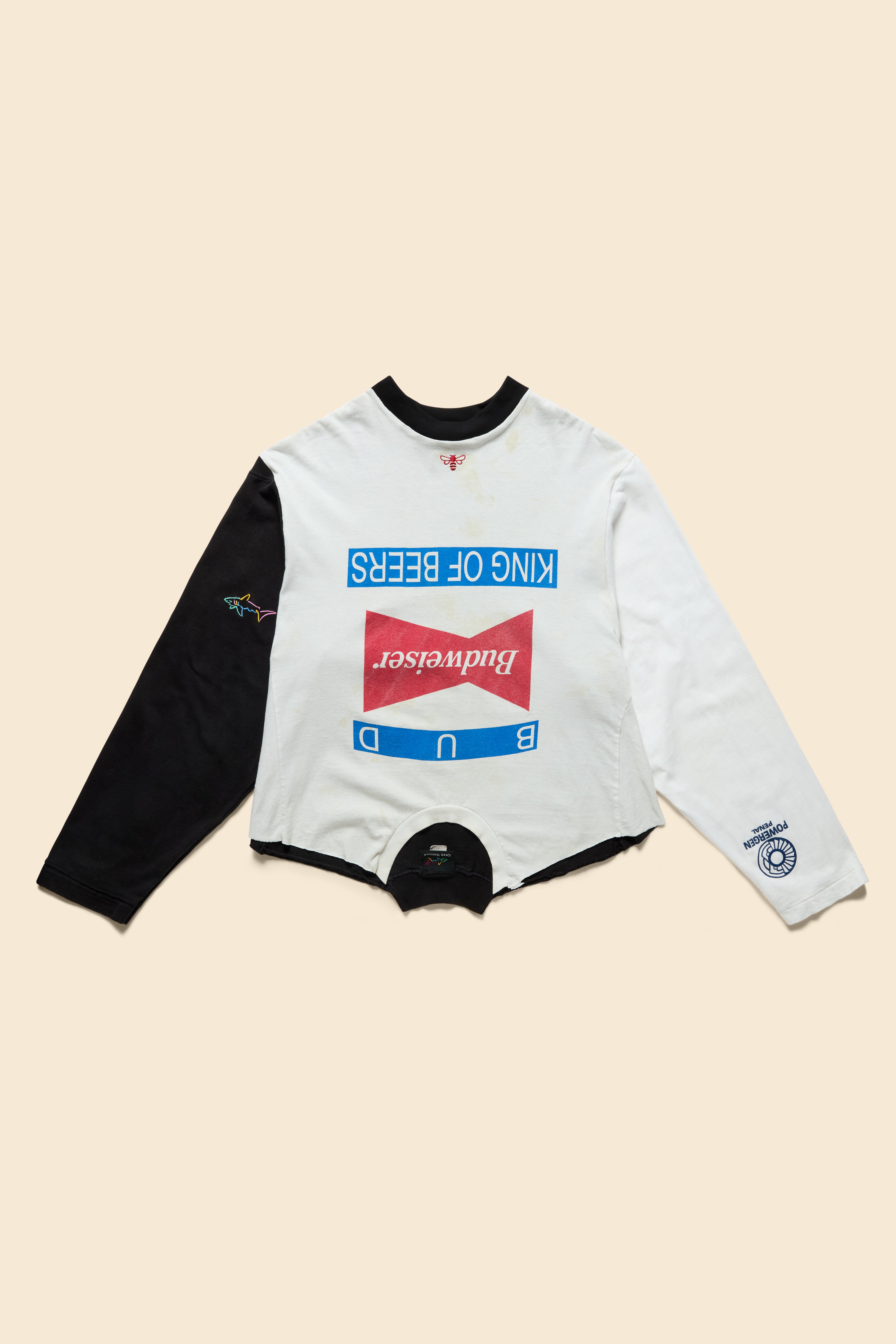 "KING OF BEERS" UPCYCLED T-SHIRT in cotton