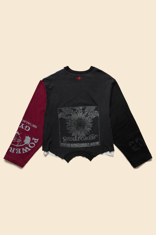 "NYPD ACADEMY" UPCYCLED T-SHIRT in cotton