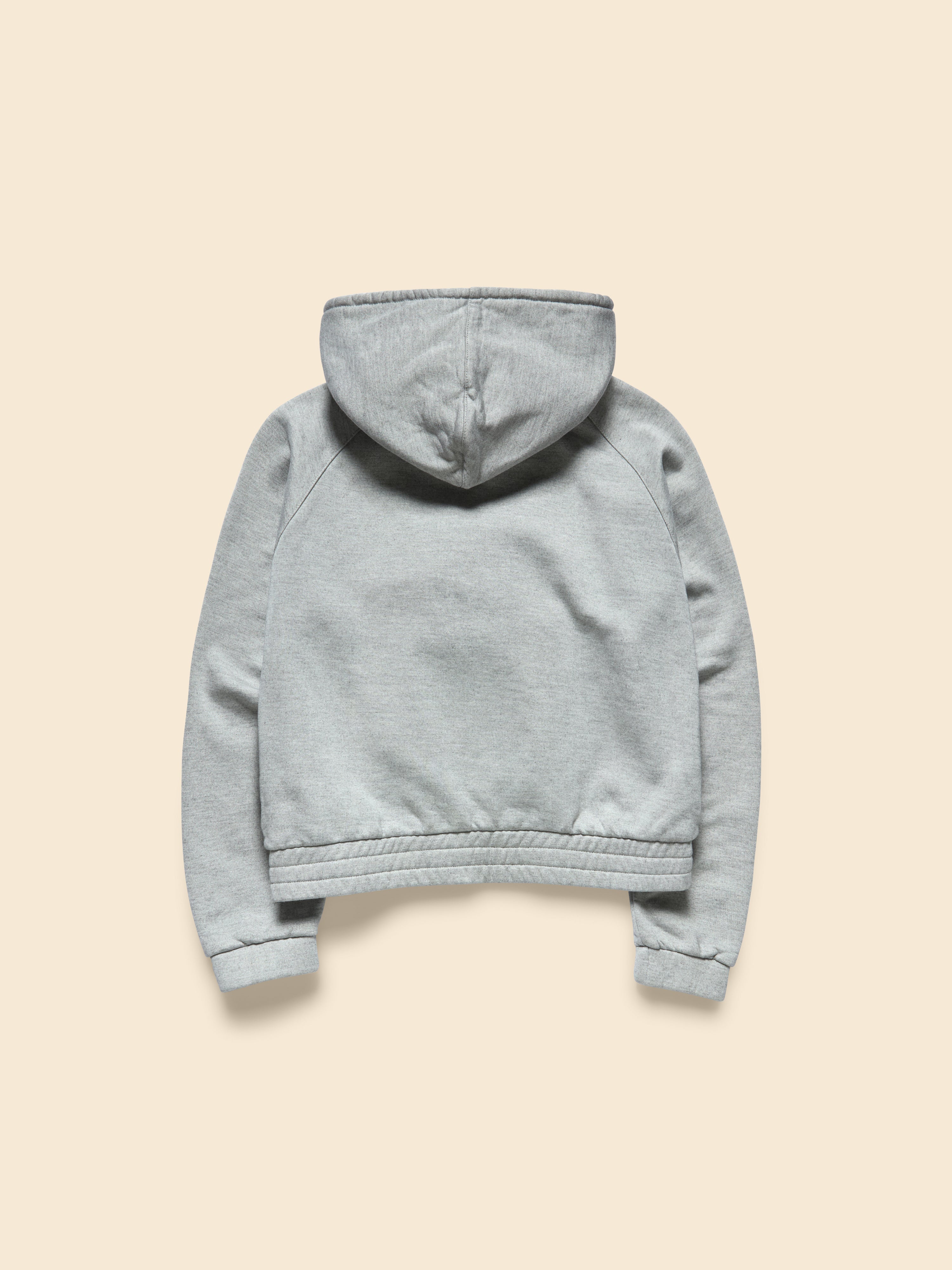GRACE ZIP-UP HOODIE in cotton, silk blend