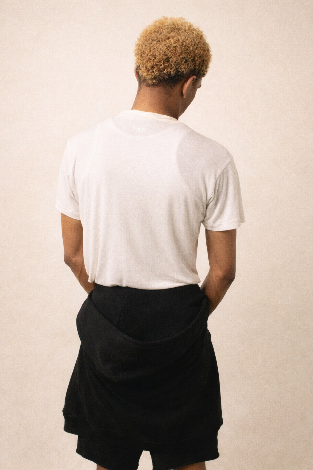 PRINTED T-SHIRT in modal, silk blend